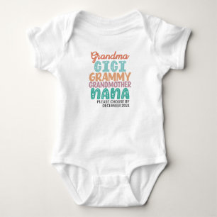 Grandma, Gigi, Grammy, Grandmother, Nana Baby Bodysuit