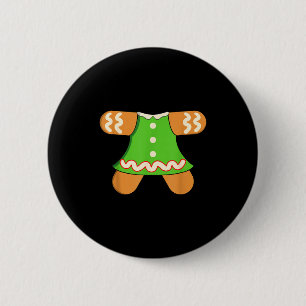 Grandma Gingerbread Man Costume Matching Christmas 6 Cm Round Badge