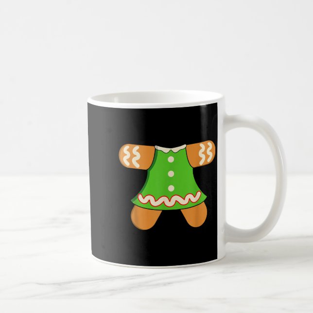 Grandma Gingerbread Man Costume Matching Christmas Coffee Mug (Right)