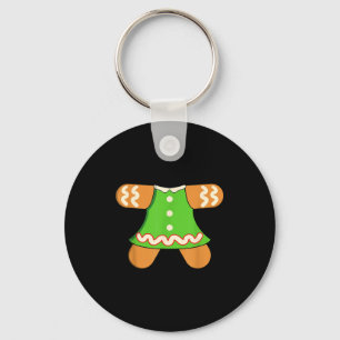 Grandma Gingerbread Man Costume Matching Christmas Key Ring