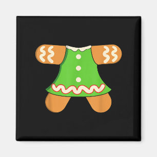 Grandma Gingerbread Man Costume Matching Christmas Magnet