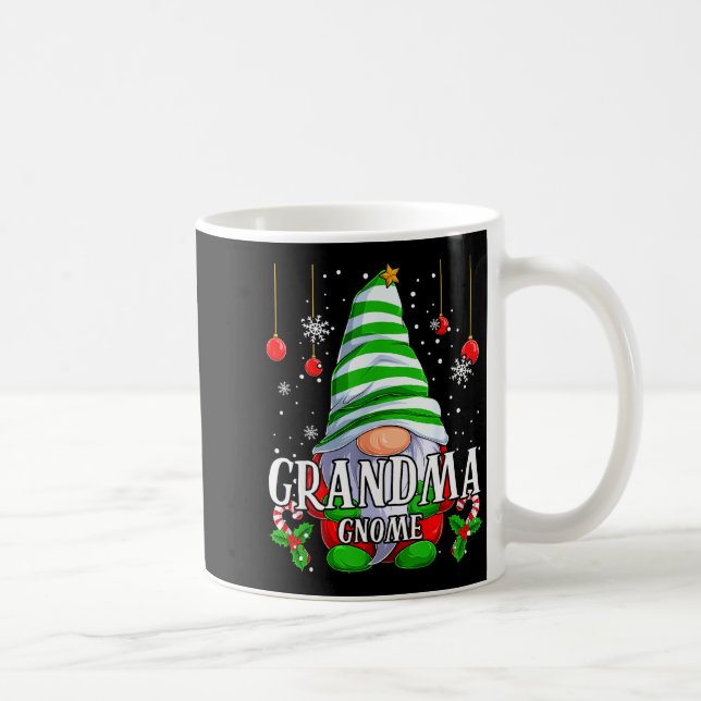 Grandma Gnome Christmas Pajamas Matching Family Gr Coffee Mug (Right)