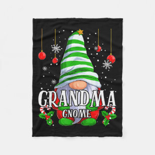 Grandma Gnome Christmas Pajamas Matching Family Gr Fleece Blanket