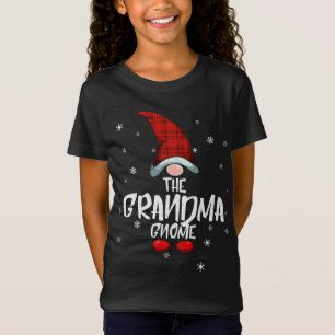 Grandma Gnome Family Christmas Pajama Grandma Gnom T-Shirt