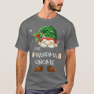 Grandma Gnome Merry Xmas Christmas Grandma Pajama T-Shirt