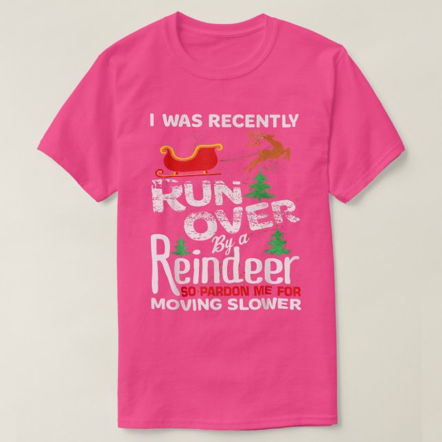 Grandma Got Run Over By A Reindeer Christmas So Pa T-Shirt (Design Front)