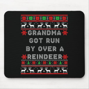 Grandma Got Run Over By A Reindeer Ugly Costume Fu Mouse Mat