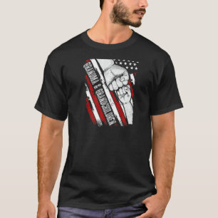 Grandma Grandchildren Unbreakable Bond Usa Flag Pa T-Shirt