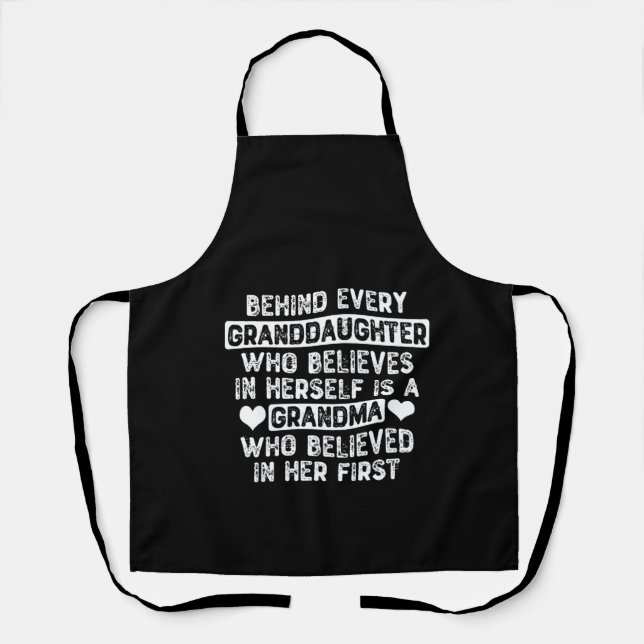 Grandma & Granddaughter Quote Apron (Front)
