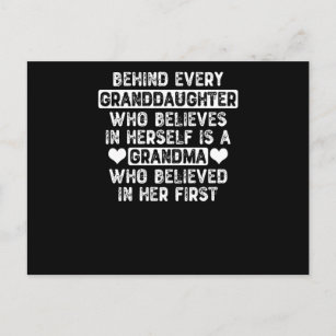 Grandma & Granddaughter Quote Postcard