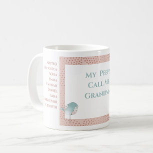 Grandma Grandkids Cute Funny Bird Coffee Mug