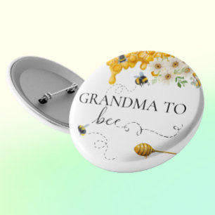 Grandma Grandmother To Bee Honey Cute 6 Cm Round Badge