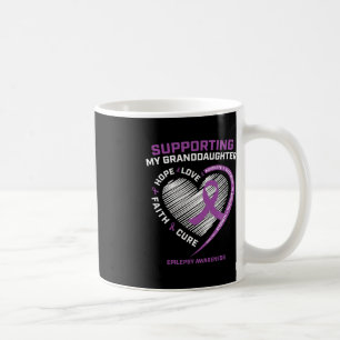 Grandma Grandpa Gift Purple Granddaughter Epilepsy Coffee Mug