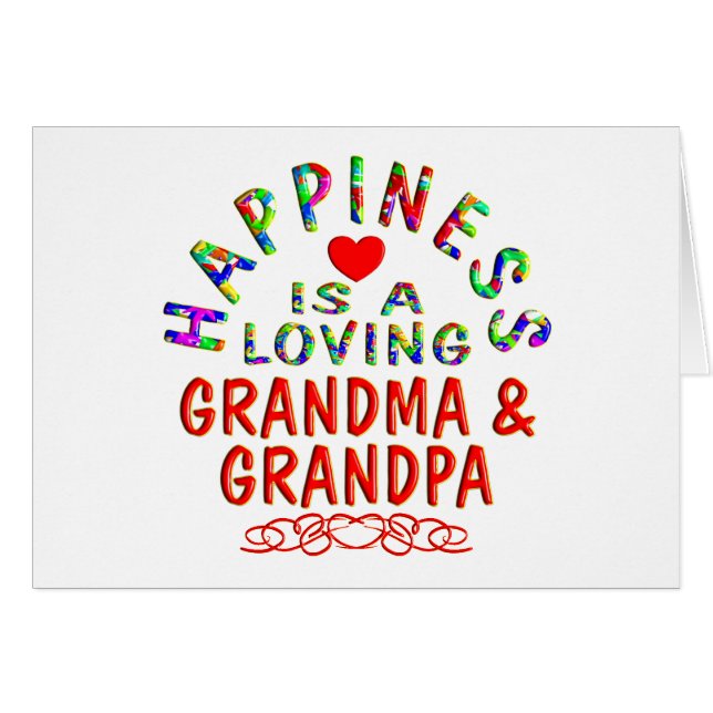 Grandma & Grandpa Happiness (Front Horizontal)
