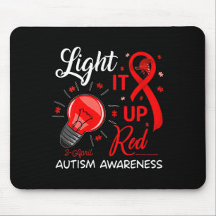 Grandma Grandpa I Wear Blue For My Grandson Autism Mouse Mat