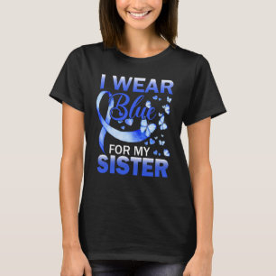 Grandma Grandpa I Wear Blue For My Sister Autism A T-Shirt