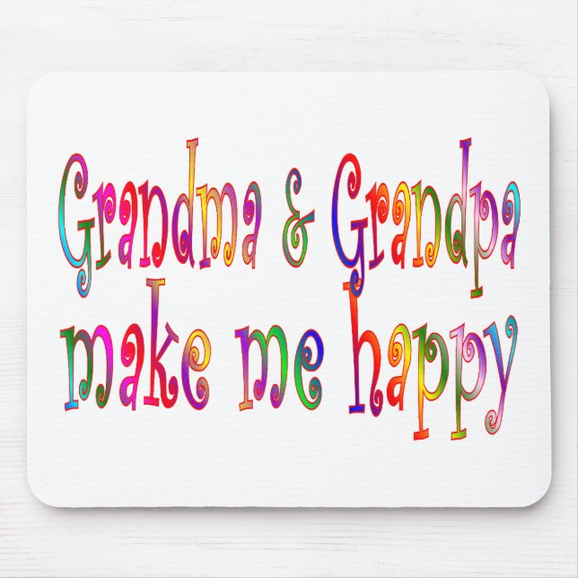 Grandma & Grandpa Mouse Mat (Front)