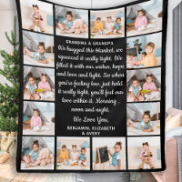 Grandma Grandpa Personalised Poem 14 Photo Collage