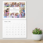 Grandma Grandpa Photo Collage Calendar<br><div class="desc">Best Grandparents Custom Photo Calendar. Celebrate the love and memories shared with grandparents through this simple and meaningful photo collage calendar. Each page—including the cover and all twelve months—features the same clean layout: “Best Grandparents” in a centred grey serif font, with a line of handwritten script underneath for a personal...</div>