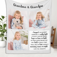 Grandma Grandpa Poem Modern Personalised 3 Photo 