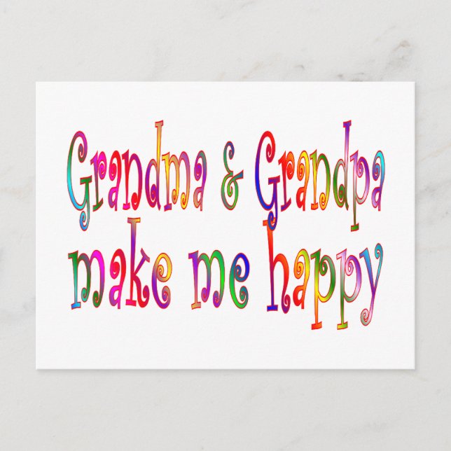 Grandma & Grandpa Postcard (Front)