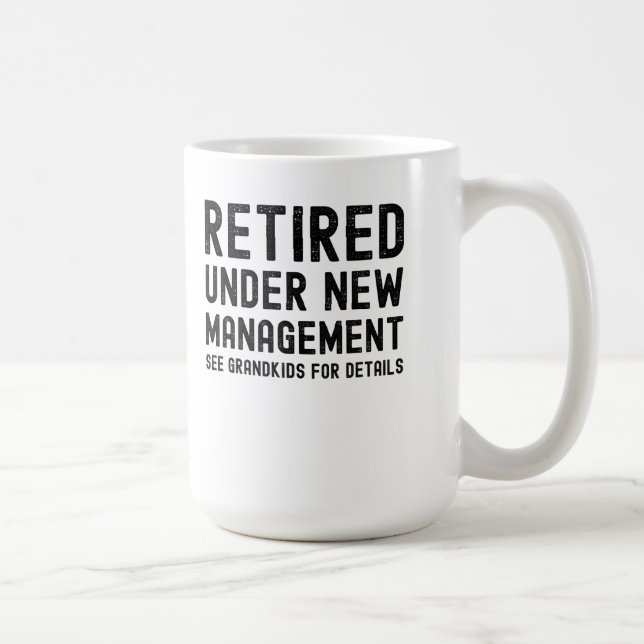 grandma grandpa retirement fathers mother's day coffee mug (Right)