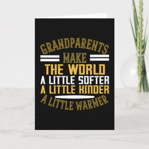 Grandma - Grandparents Make World Warmer Card