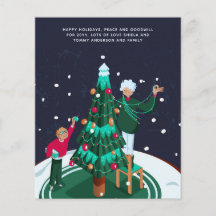 Grandma Grandsom Decorating Christmas Tree Custom