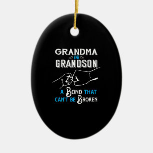 Grandma & Grandson Bond Premium Ceramic Tree Decoration