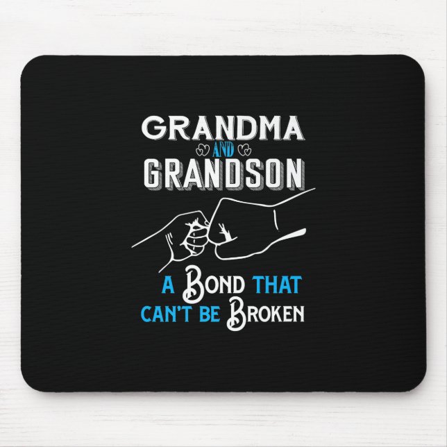 Grandma & Grandson Bond Premium Mouse Mat (Front)