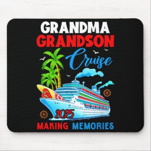 Grandma Grandson Cruise 2025 Memories Christmas Fa Mouse Mat