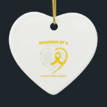 Grandma Grandson Granddaughter Childhood Gift Ceramic Tree Decoration<br><div class="desc">Grandma Grandson Granddaughter Childhood Gift</div>