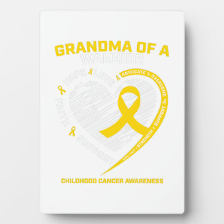 Grandma Grandson Granddaughter Childhood Gift Plaque