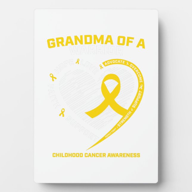 Grandma Grandson Granddaughter Childhood Gift Plaque (Front)