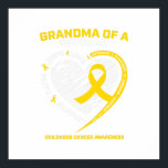 Grandma Grandson Granddaughter Childhood Gift Poster<br><div class="desc">Grandma Grandson Granddaughter Childhood Gift</div>