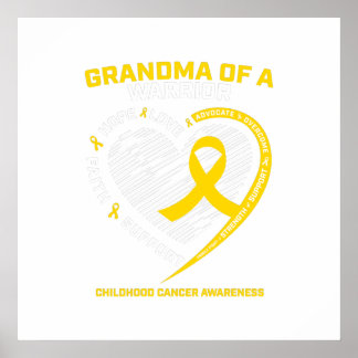 Grandma Grandson Granddaughter Childhood Gift Poster