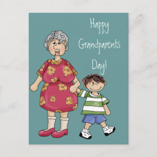 Grandma & Grandson (Grandparent Designs) Postcard