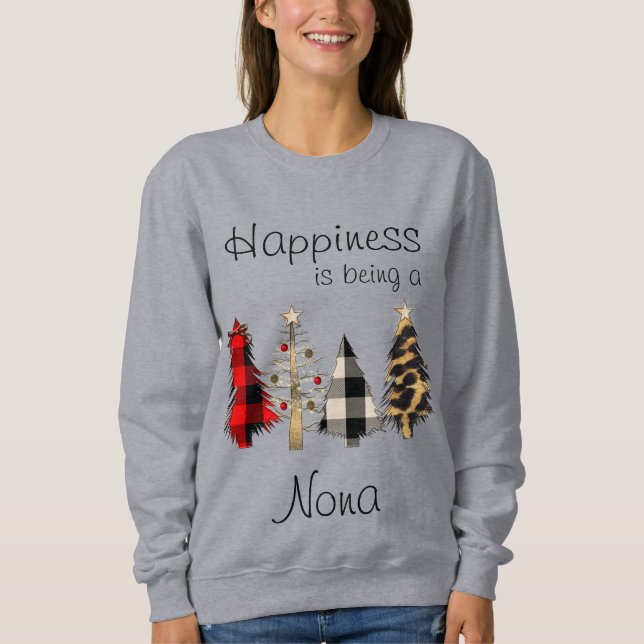Grandma/Granny/Nona/Mimi Christmas Tree Sweatshirt (Front)