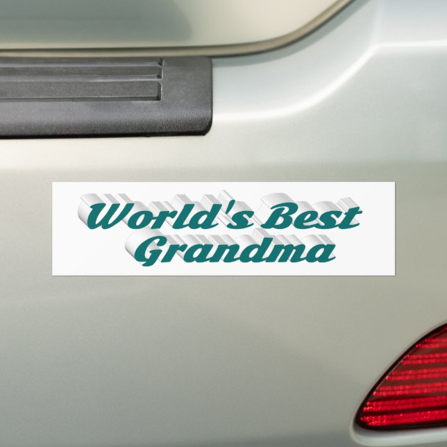 Grandma green text bumper sticker (On Car)