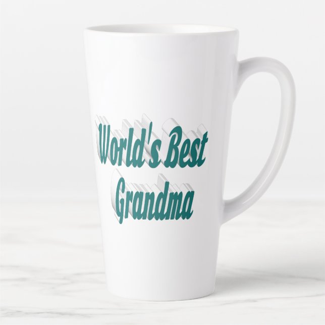 Grandma green typography  latte mug (Right)