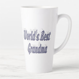 Grandma grey typography  latte mug