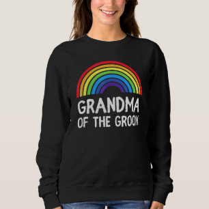 Grandma Groom Wedding Lgbt Pride Gay Bachelor Part Sweatshirt