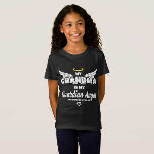 Grandma Guardian Angel Watches Over Me In Memory T-Shirt
