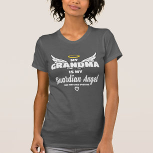 Grandma Guardian Angel Watches Over Me In Memory T-Shirt