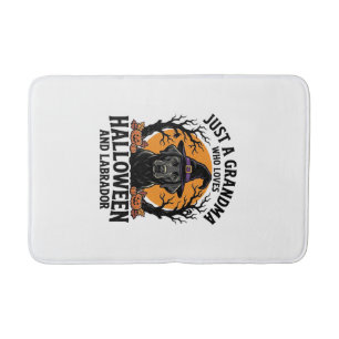 Grandma Halloween Labrador Funny Vintage_1 Bath Mat