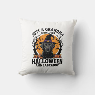 Grandma Halloween Labrador Funny Vintage_1 Cushion