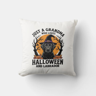 Grandma Halloween Labrador Funny Vintage_1 Cushion