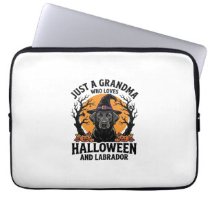 Grandma Halloween Labrador Funny Vintage_1 Laptop Sleeve