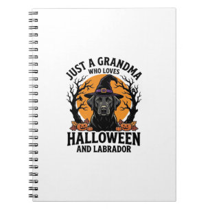 Grandma Halloween Labrador Funny Vintage_1 Notebook