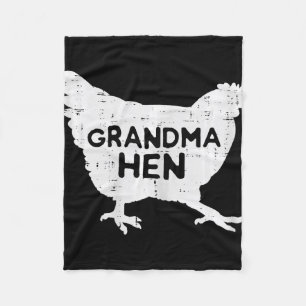 Grandma Hen Chicken Mothers Day Farm Farmer Nana M Fleece Blanket
